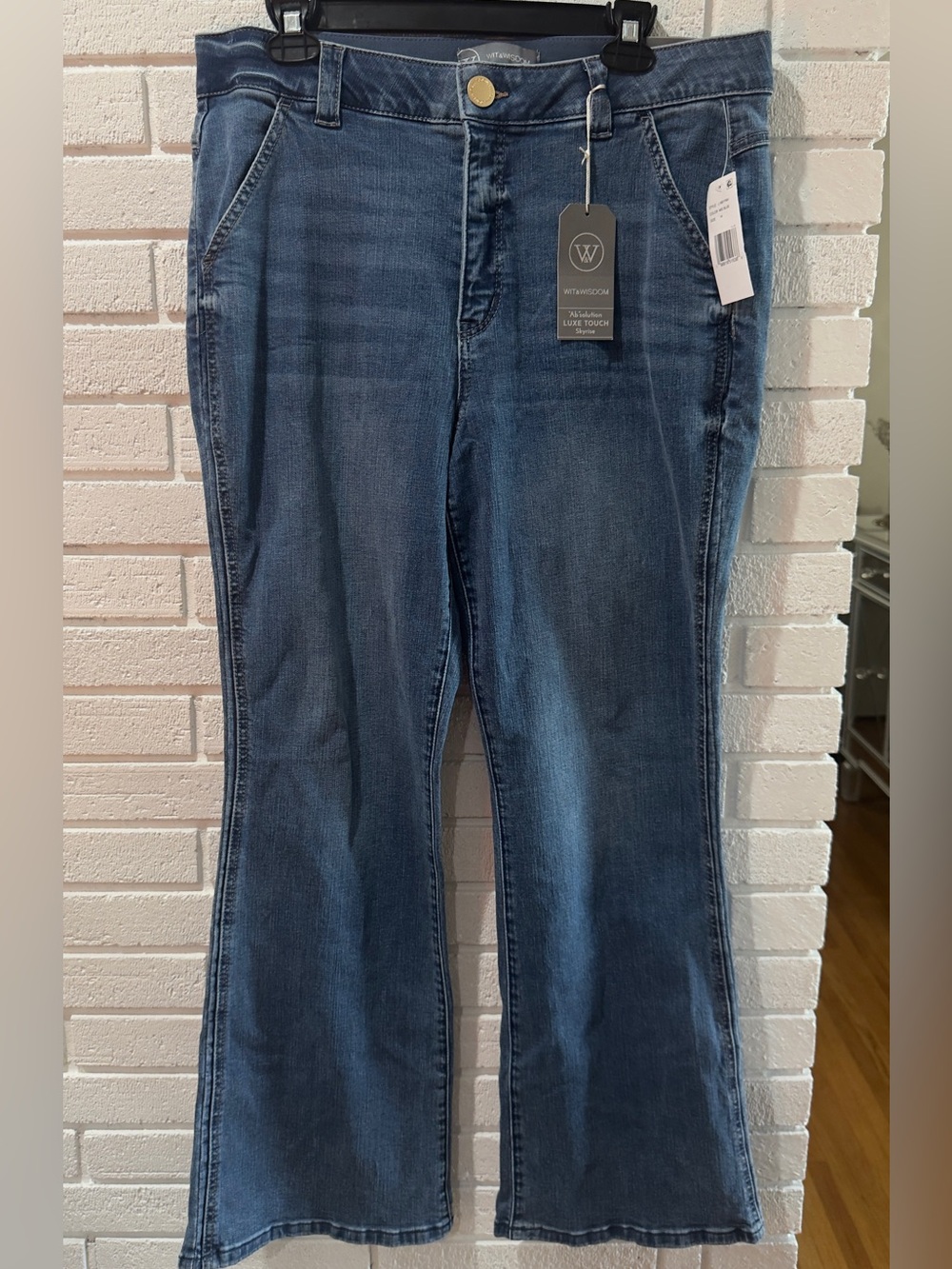 Women’s Wit & Wisdom “ab” Solution Luxe Touch Skyrise Trouser Jeans Size 14